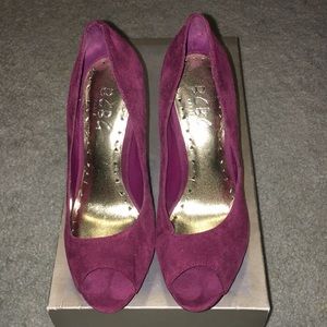 BCBG Open-Toe Platform Heels